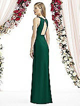 Rear View Thumbnail - Hunter Green After Six Bridesmaid Dress 6740