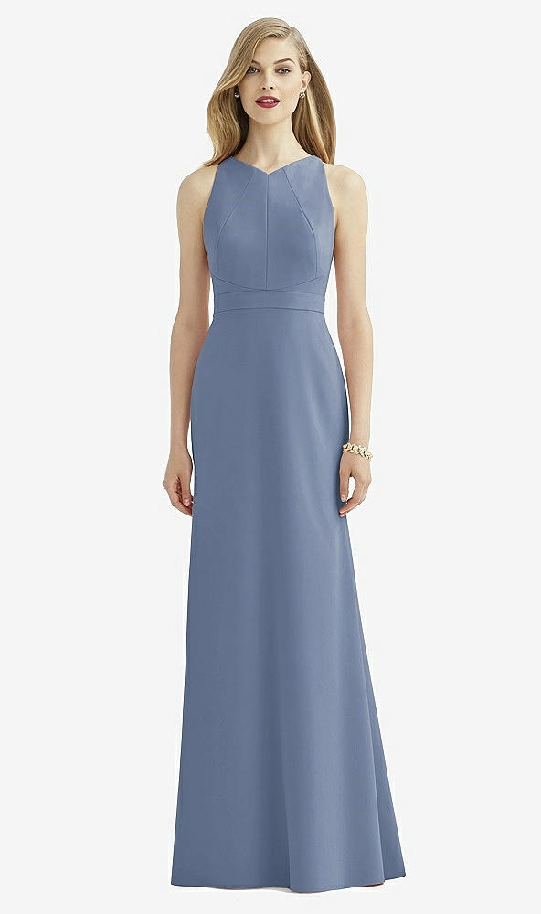 Front View - Larkspur Blue After Six Bridesmaid Dress 6740