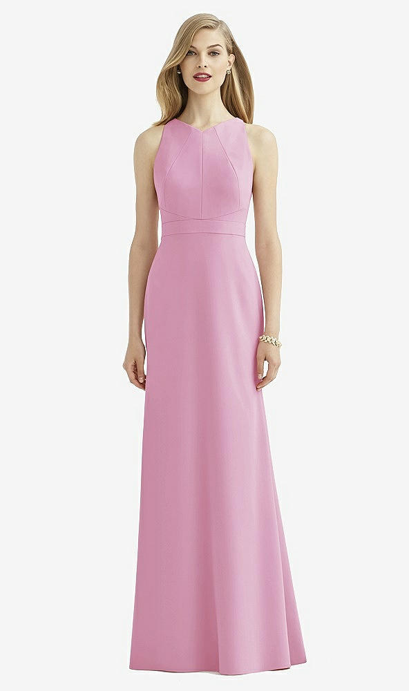 Front View - Powder Pink After Six Bridesmaid Dress 6740