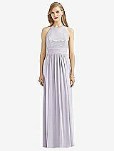 Front View Thumbnail - Moondance Halter Lux Chiffon Sequin Bodice Dress