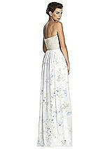 Rear View Thumbnail - Bleu Garden & Metallic Gold After Six Bridesmaid Dress 6749