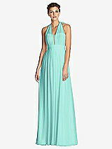 Front View Thumbnail - Coastal & Metallic Gold After Six Bridesmaid Dress 6749