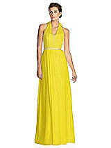 Alt View 1 Thumbnail - Citrus & Metallic Gold After Six Bridesmaid Dress 6749