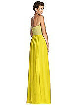 Rear View Thumbnail - Citrus & Metallic Gold After Six Bridesmaid Dress 6749