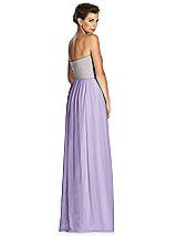 Rear View Thumbnail - French Lilac & Metallic Gold After Six Bridesmaid Dress 6749