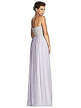 Rear View Thumbnail - Moondance & Metallic Gold After Six Bridesmaid Dress 6749