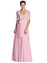 Alt View 3 Thumbnail - Pink Glow & Metallic Gold After Six Bridesmaid Dress 6749