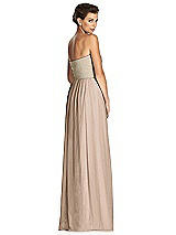 Rear View Thumbnail - Topaz & Metallic Gold After Six Bridesmaid Dress 6749