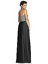 Rear View Thumbnail - Black & Metallic Gold After Six Bridesmaid Dress 6749