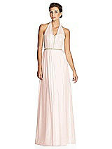 Alt View 1 Thumbnail - Blush & Metallic Gold After Six Bridesmaid Dress 6749