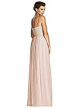 Rear View Thumbnail - Cameo & Metallic Gold After Six Bridesmaid Dress 6749