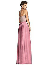 Rear View Thumbnail - Carnation & Metallic Gold After Six Bridesmaid Dress 6749