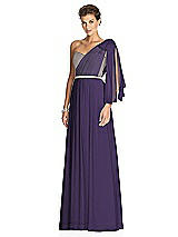 Alt View 2 Thumbnail - Concord & Metallic Gold After Six Bridesmaid Dress 6749