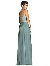 Rear View Thumbnail - Icelandic & Metallic Gold After Six Bridesmaid Dress 6749