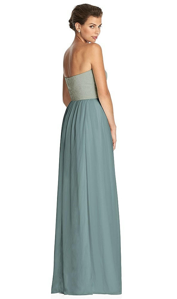 Back View - Icelandic & Metallic Gold After Six Bridesmaid Dress 6749