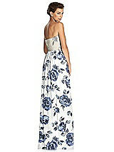 Rear View Thumbnail - Indigo Rose & Metallic Gold After Six Bridesmaid Dress 6749