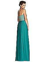 Rear View Thumbnail - Jade & Metallic Gold After Six Bridesmaid Dress 6749