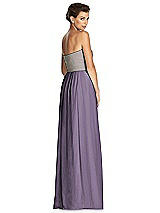 Rear View Thumbnail - Lavender & Metallic Gold After Six Bridesmaid Dress 6749