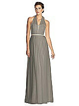 Alt View 1 Thumbnail - Mocha & Metallic Gold After Six Bridesmaid Dress 6749