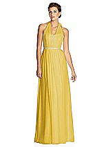 Alt View 1 Thumbnail - Marigold & Metallic Gold After Six Bridesmaid Dress 6749