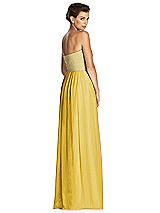 Rear View Thumbnail - Marigold & Metallic Gold After Six Bridesmaid Dress 6749