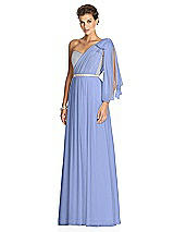 Alt View 2 Thumbnail - Periwinkle - PANTONE Serenity & Metallic Gold After Six Bridesmaid Dress 6749