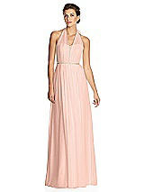 Alt View 1 Thumbnail - Peaches And Cream & Metallic Gold After Six Bridesmaid Dress 6749