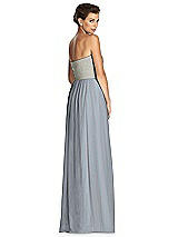 Rear View Thumbnail - Platinum & Metallic Gold After Six Bridesmaid Dress 6749