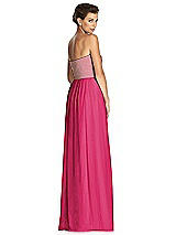 Rear View Thumbnail - Posie & Metallic Gold After Six Bridesmaid Dress 6749