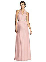 Alt View 1 Thumbnail - Rose - PANTONE Rose Quartz & Metallic Gold After Six Bridesmaid Dress 6749