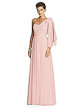 Alt View 2 Thumbnail - Rose - PANTONE Rose Quartz & Metallic Gold After Six Bridesmaid Dress 6749