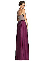 Rear View Thumbnail - Ruby & Metallic Gold After Six Bridesmaid Dress 6749