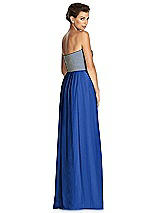 Rear View Thumbnail - Sapphire & Metallic Gold After Six Bridesmaid Dress 6749