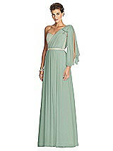 Alt View 2 Thumbnail - Seagrass & Metallic Gold After Six Bridesmaid Dress 6749