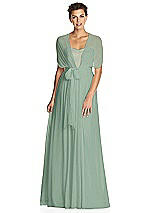 Alt View 3 Thumbnail - Seagrass & Metallic Gold After Six Bridesmaid Dress 6749