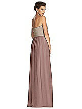 Rear View Thumbnail - Sienna & Metallic Gold After Six Bridesmaid Dress 6749