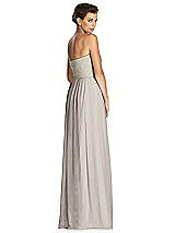 Rear View Thumbnail - Taupe & Metallic Gold After Six Bridesmaid Dress 6749