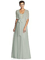 Alt View 3 Thumbnail - Willow Green & Metallic Gold After Six Bridesmaid Dress 6749