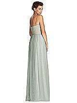 Rear View Thumbnail - Willow Green & Metallic Gold After Six Bridesmaid Dress 6749