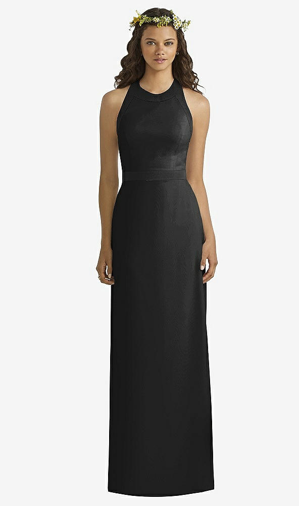 Front View - Black & Black Social Bridesmaids Style 8163