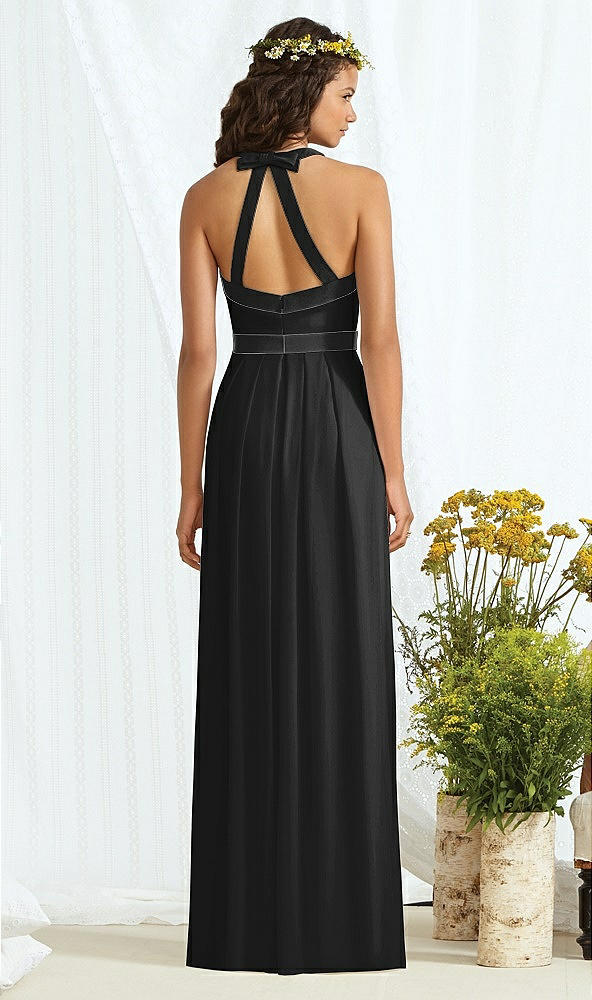 Back View - Black & Black Social Bridesmaids Style 8163