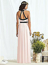 Rear View Thumbnail - Blush & Black Social Bridesmaids Style 8163