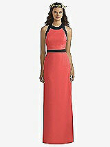 Front View Thumbnail - Perfect Coral & Black Social Bridesmaids Style 8163