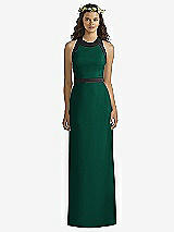 Front View Thumbnail - Hunter Green & Black Social Bridesmaids Style 8163