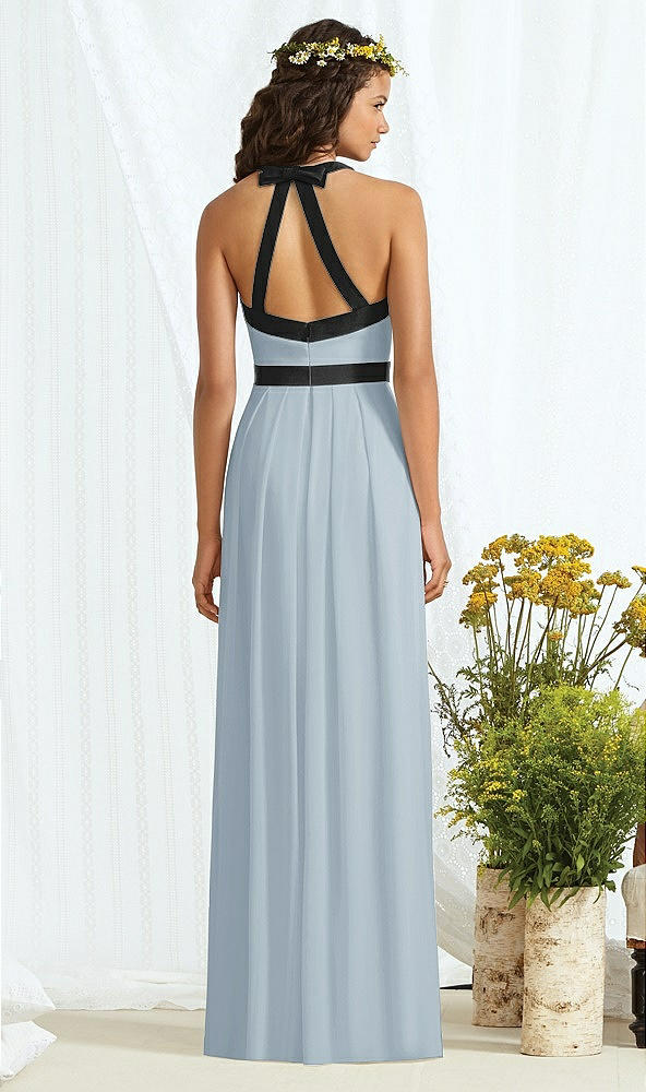 Back View - Mist & Black Social Bridesmaids Style 8163