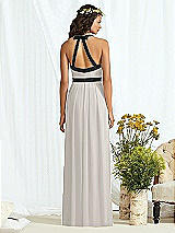 Rear View Thumbnail - Oyster & Black Social Bridesmaids Style 8163