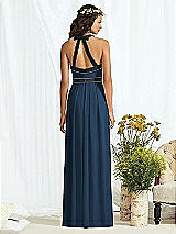 Rear View Thumbnail - Sofia Blue & Black Social Bridesmaids Style 8163