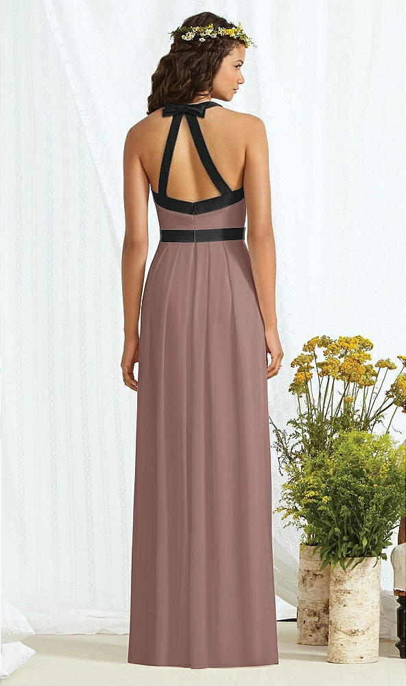 Back View - Sienna & Black Social Bridesmaids Style 8163