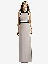 Front View Thumbnail - Taupe & Black Social Bridesmaids Style 8163