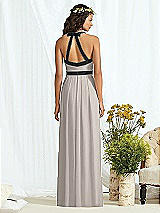 Rear View Thumbnail - Taupe & Black Social Bridesmaids Style 8163